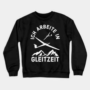 Segelflieger Pilot Gleitzeit Segelflugzeug Soaring Crewneck Sweatshirt